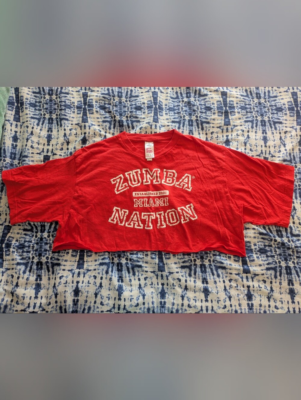 Zumba Fitness Red Crop Top "Zumba Nation"